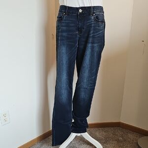 White House Black Market Dark Blue Slim Leg Jeans
